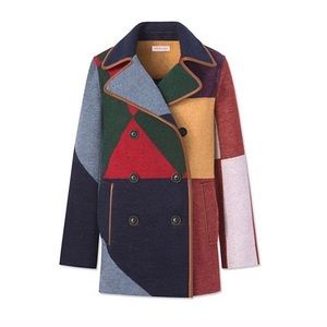 Tory Burch Colorblock Cheval Peacoat